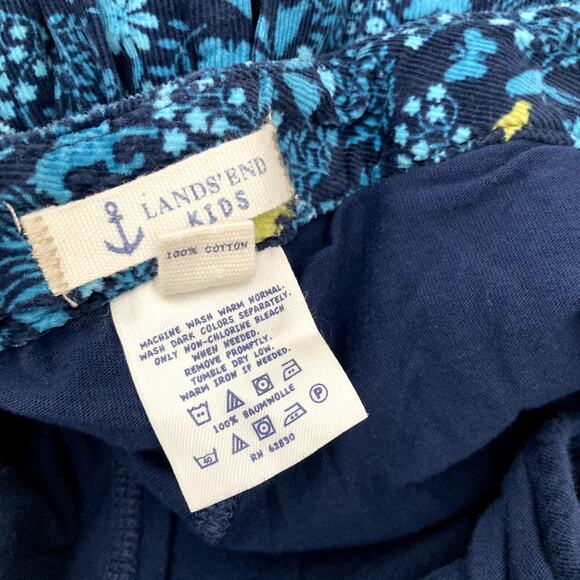 Lands End Fine Wale Horse Corduroy Skirt - Blue - 6 - Picture 5 of 9